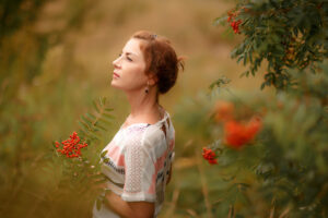 Три рябиновых портрета после валдайского дождя